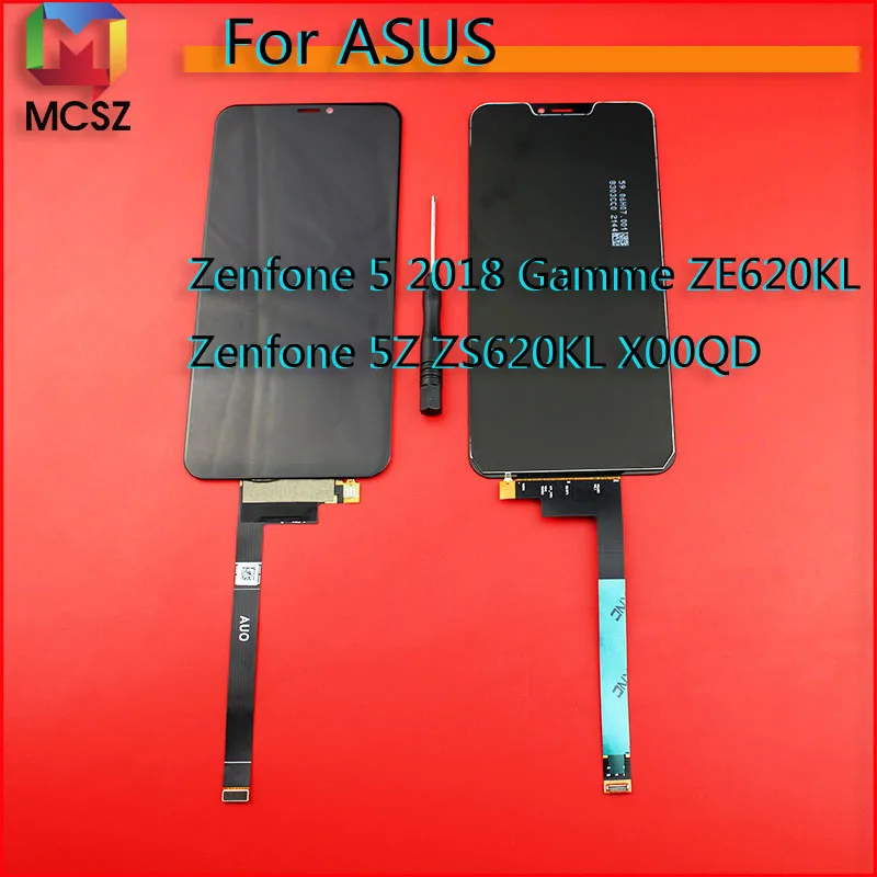 Для Asus Zenfone 5 2018 Gamme ZE620KL ЖК дисплей кодирующий преобразователь сенсорного экрана в