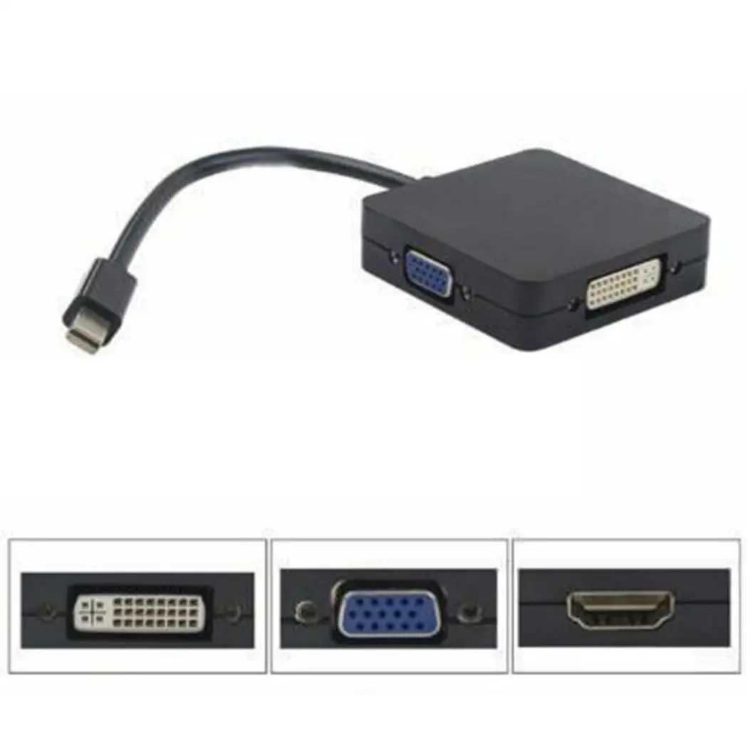 Mini Display Port DP to HD 2.25Gbps/225MHz Multimedia Interface VGA 19cm/7.5inch DVI Converter Cable Adapter | Электроника