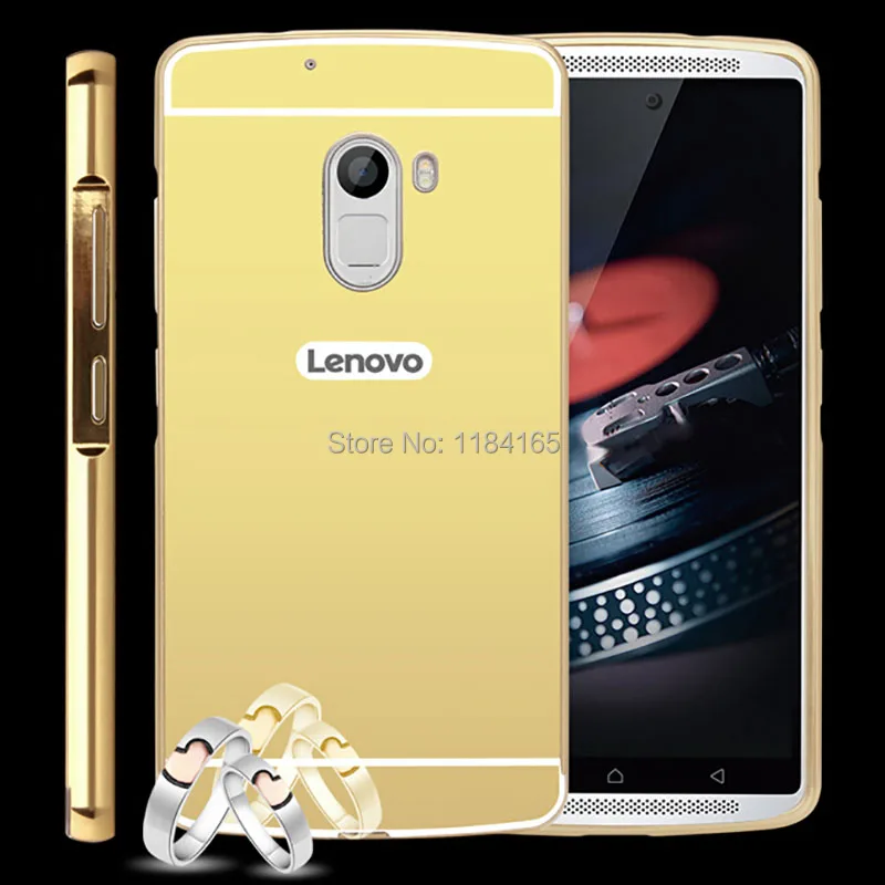 JONSNOW Case for Lenovo X3 Lite K4 Note A7010 Luxury Ultra Light Metal Aluminum Alloy Frame Mirror Back Cover Durable Shell |