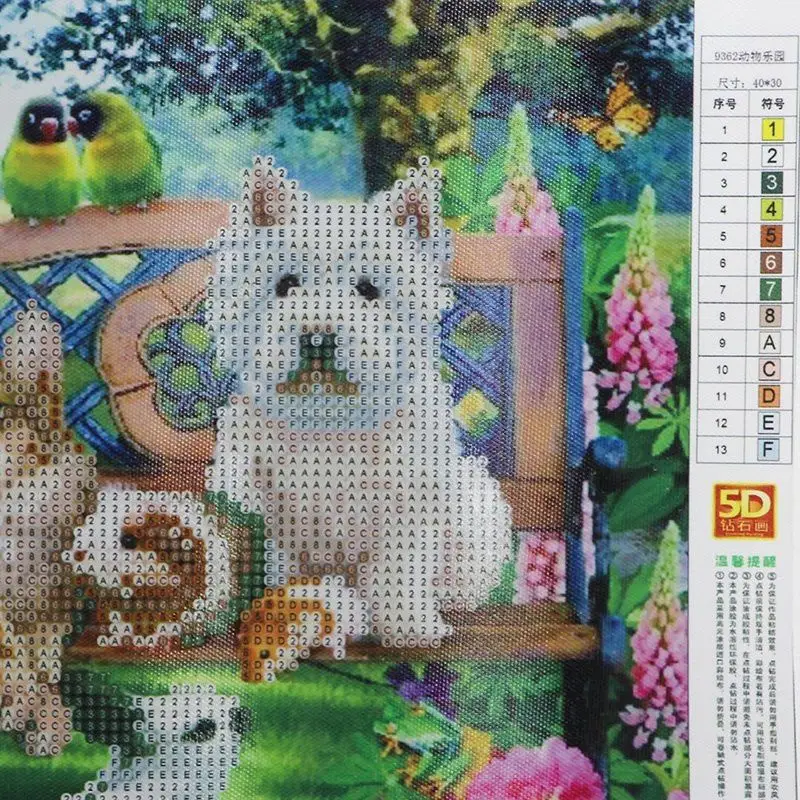 30*40 см DIY 5D животное Алмазная картина для кошек собак кроликов вышивка крестиком