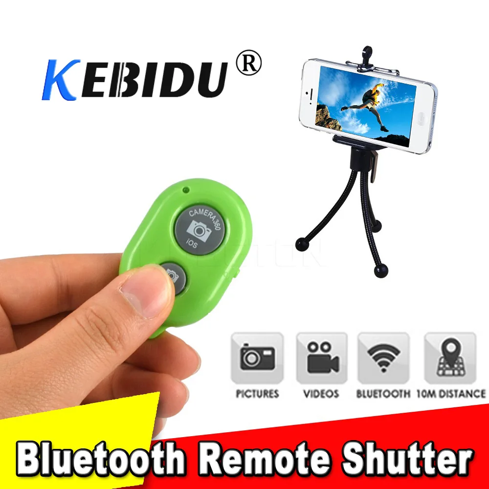 KEBIDU беспроводной Bluetooth Автоспуск затвора мини камера Пульт дистанционного