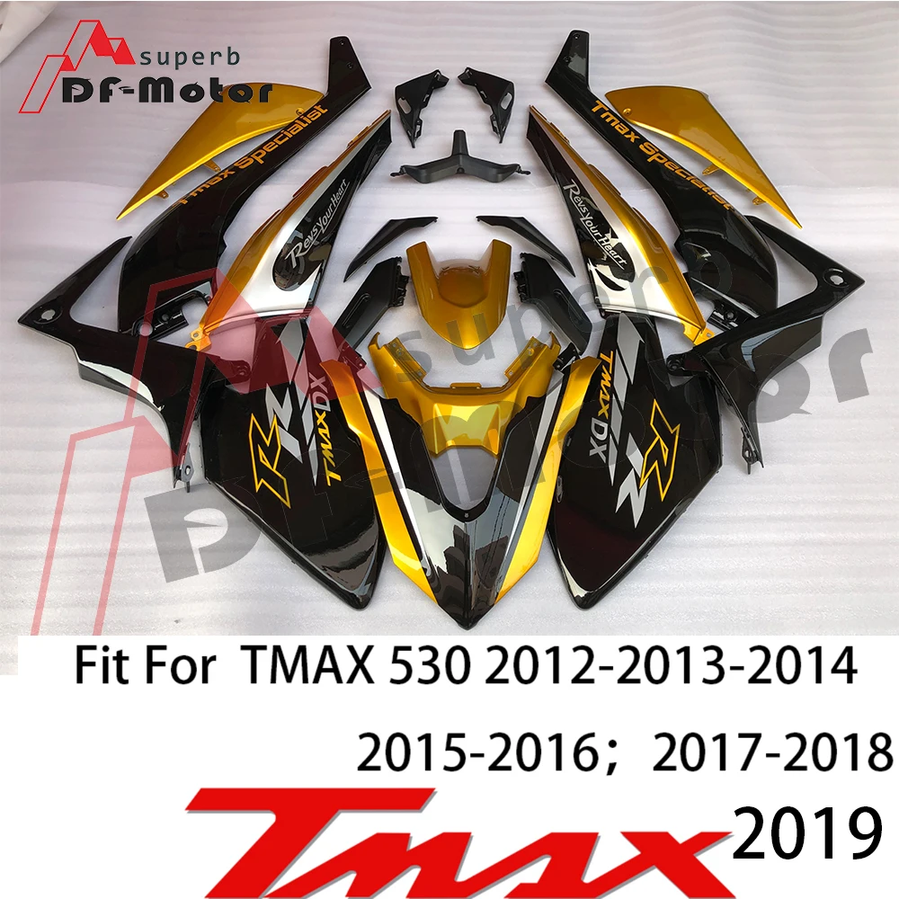 

Tmax530 Fairing Kit Bodywork Bolts for Yamaha Tmax 530 2017 2018 2019 Tmax Fairing ABS Plastic Injection Gold