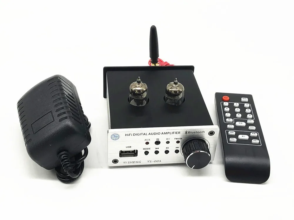 

Bluetooth 5.0 6J3 or GE5654 6N3 12AX7 vacuum tube USB lossless music player with FM pre amplifier audio