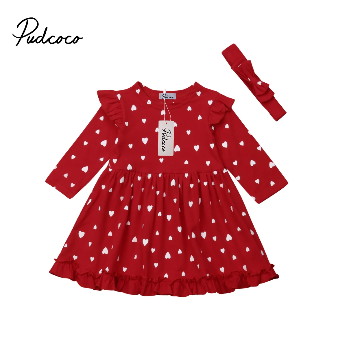 Toddler Kids Baby Girls Long Sleeve Christmas Dress Party Pageant Princess Tutu Gown Clothes | Детская одежда и обувь