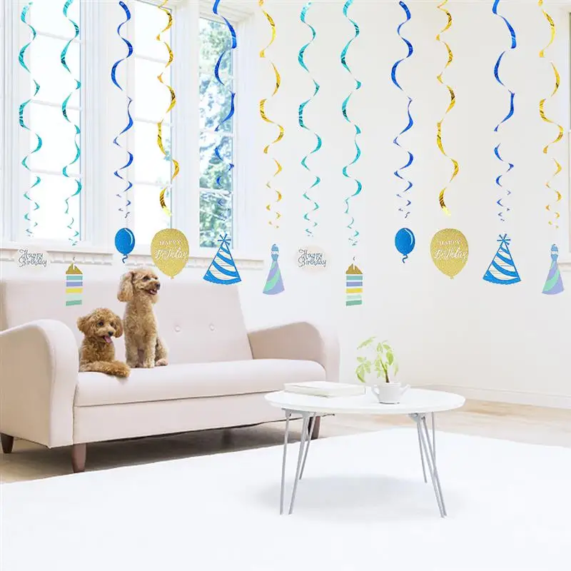 

2019 Новое поступление 12 шт украшения для дня рождения вихревые украшения для вечеринки Единорог украшения для дня рождения