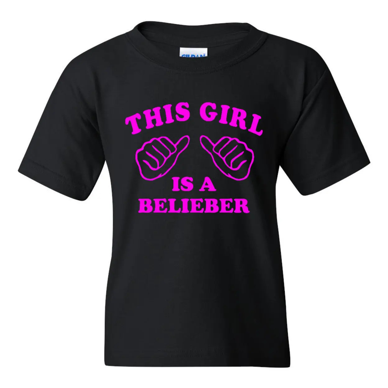 Новая молодежная Детская футболка с надписью This Girl Is A Belieber| |