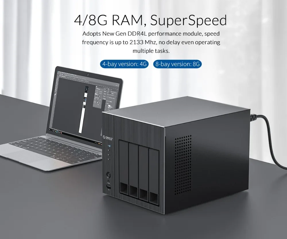 ORICO корпус жесткого диска с Raid 2 5/3 5 дюймов 8-Bay сети подключены хранения 12 ТБ