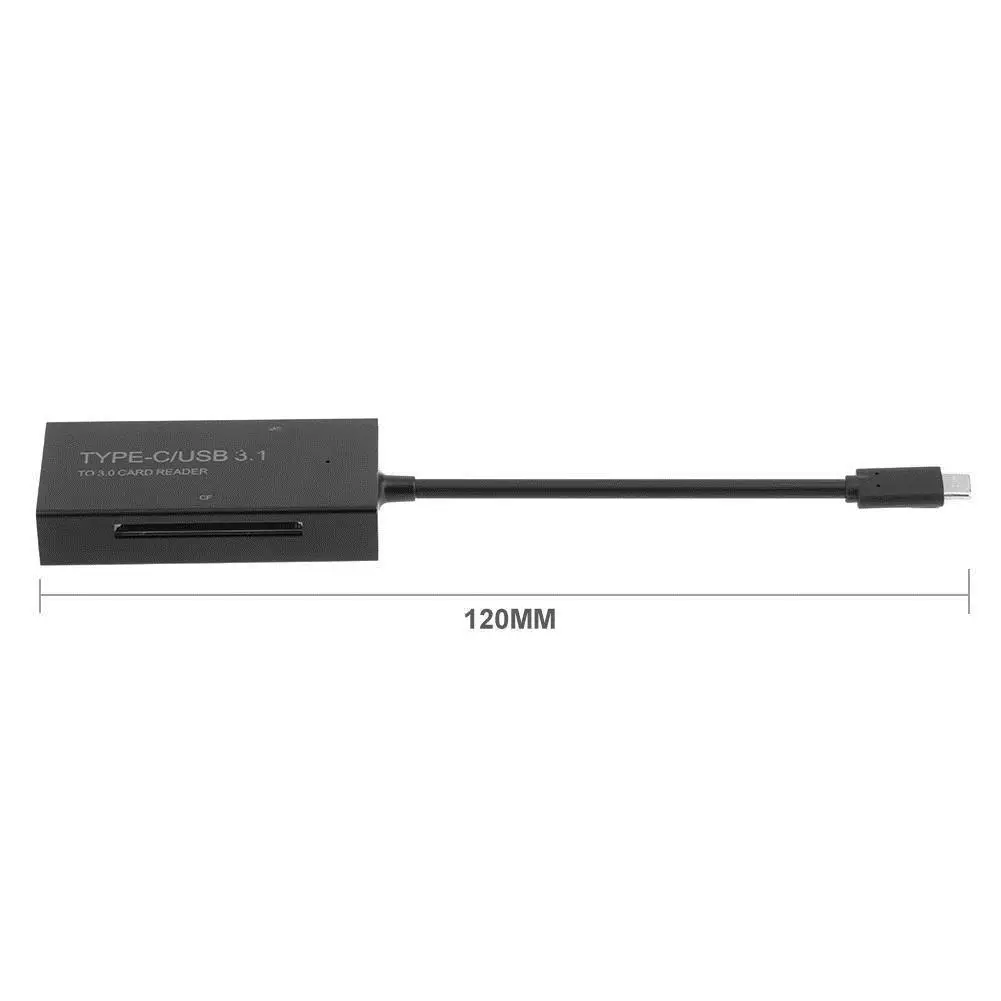 Тип type C USB 3 1 CF MMS SD TF карты памяти считыватель карт OTG комбинированный адаптер для