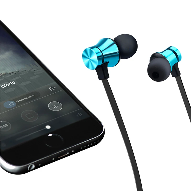 Магнитное притяжение Bluetooth гарнитура спортивные водонепроницаемые 4 2-дюймовые