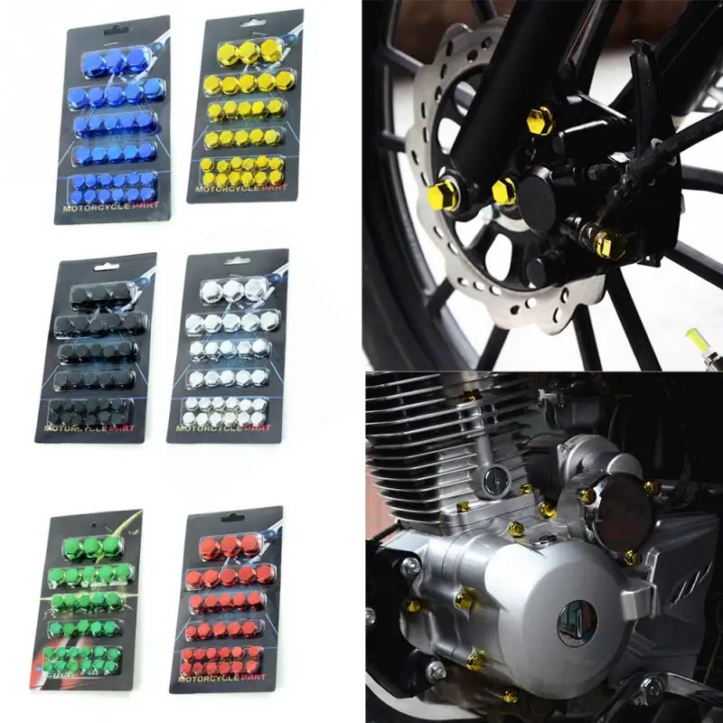 

30 PCS screw caps Motorcycle Accessories Electroplated Decorative Screw Cap Direct Fit For Yamaha