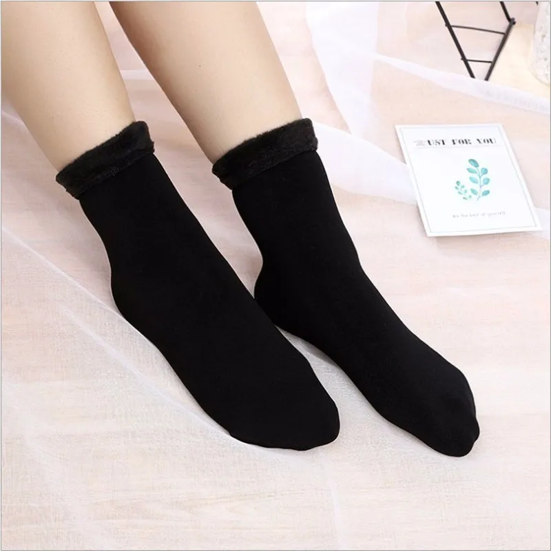Женские зимние носки теплые толстые шерстяные модные для женщин 2019 Chaussettes Femme Hiver