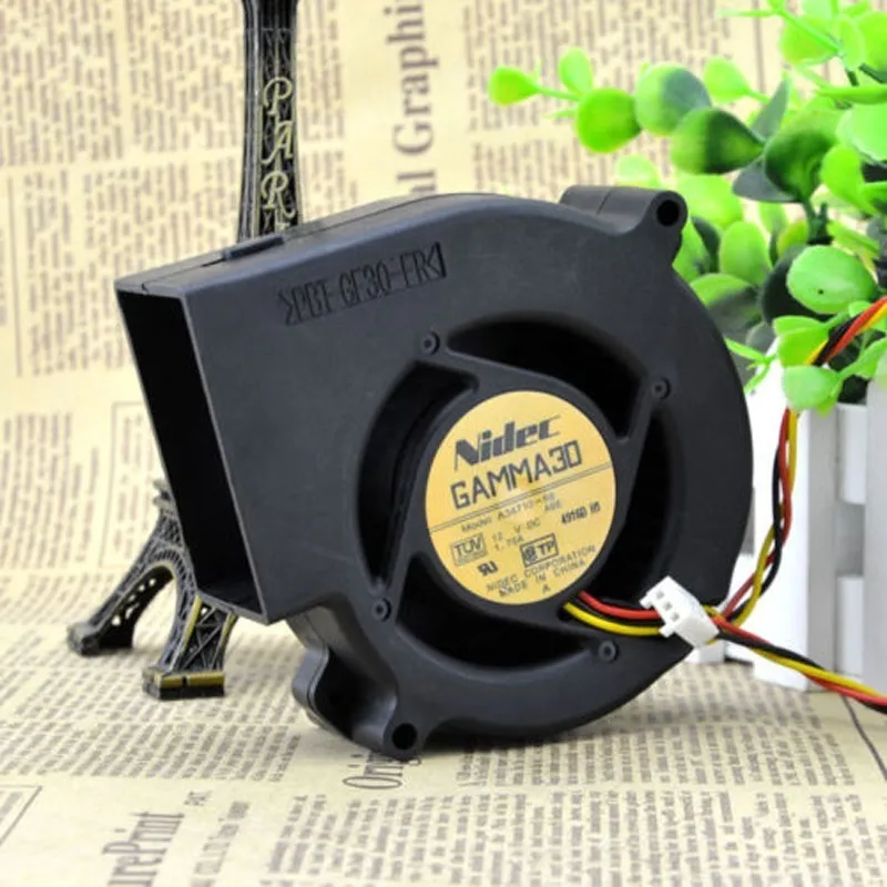 9733 A34710 58 Абэ DC 12V 1.70A 3 линии двойной шариковый подшипник турбинный вентилятор