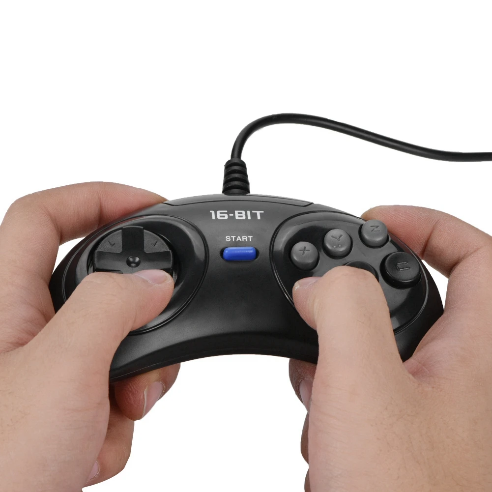 Wired Game Controller Gamepad Joypad Console Handle for Sega 16bit New | Электроника