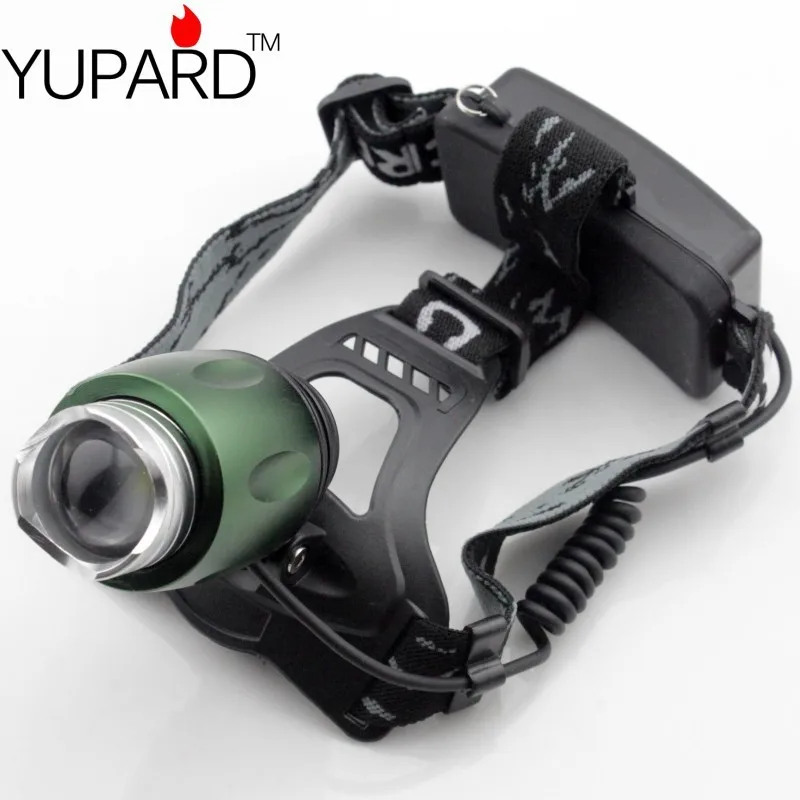 Налобный фонарь YUPARD XM-L T6 светодиодный 2*18650 с аккумулятором | Лампы и освещение