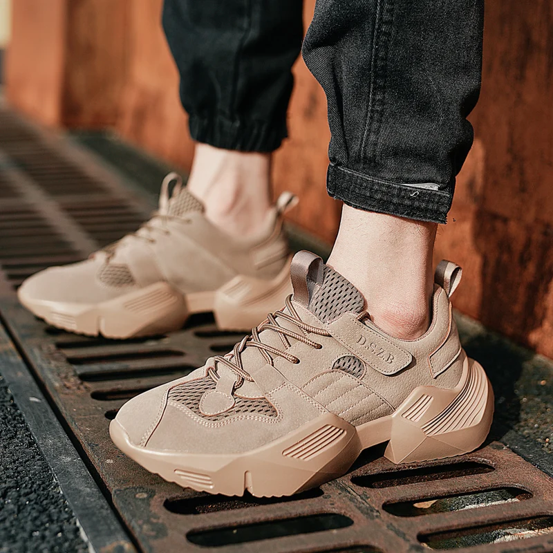Running Shoes Men Leather Sneakers Winter Autumn Thick Sole Comfortable Athletic Outdoor Sports Male Trainers | Спорт и развлечения