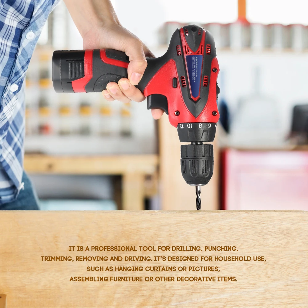 

16.8V Lithium-Ion Two-speed Electric Cordless Drill Electric Drill Grinder Engraving Grinder Tool Grinding Machine Power Tool