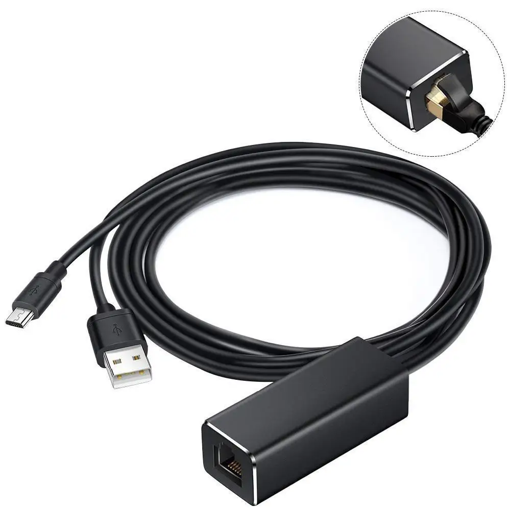 Eas tV ita Fire TV Stick Micro USB к RJ45 Ethernet адаптер с кабелем 10/100 Мбит/с для TV/ Home Mini/|SmartTV-стики и