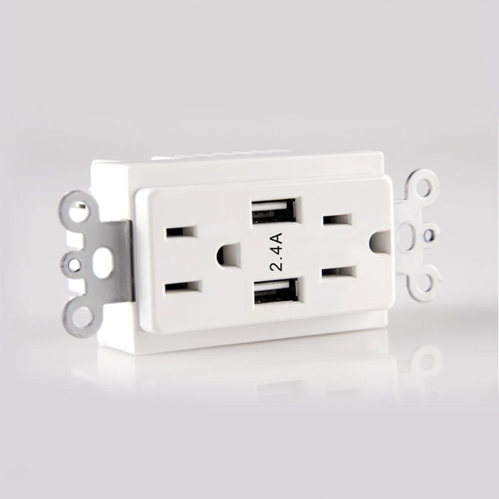 5 В/2.4A американская стандартная розетка 2 usb-порта голосовое дистанционное