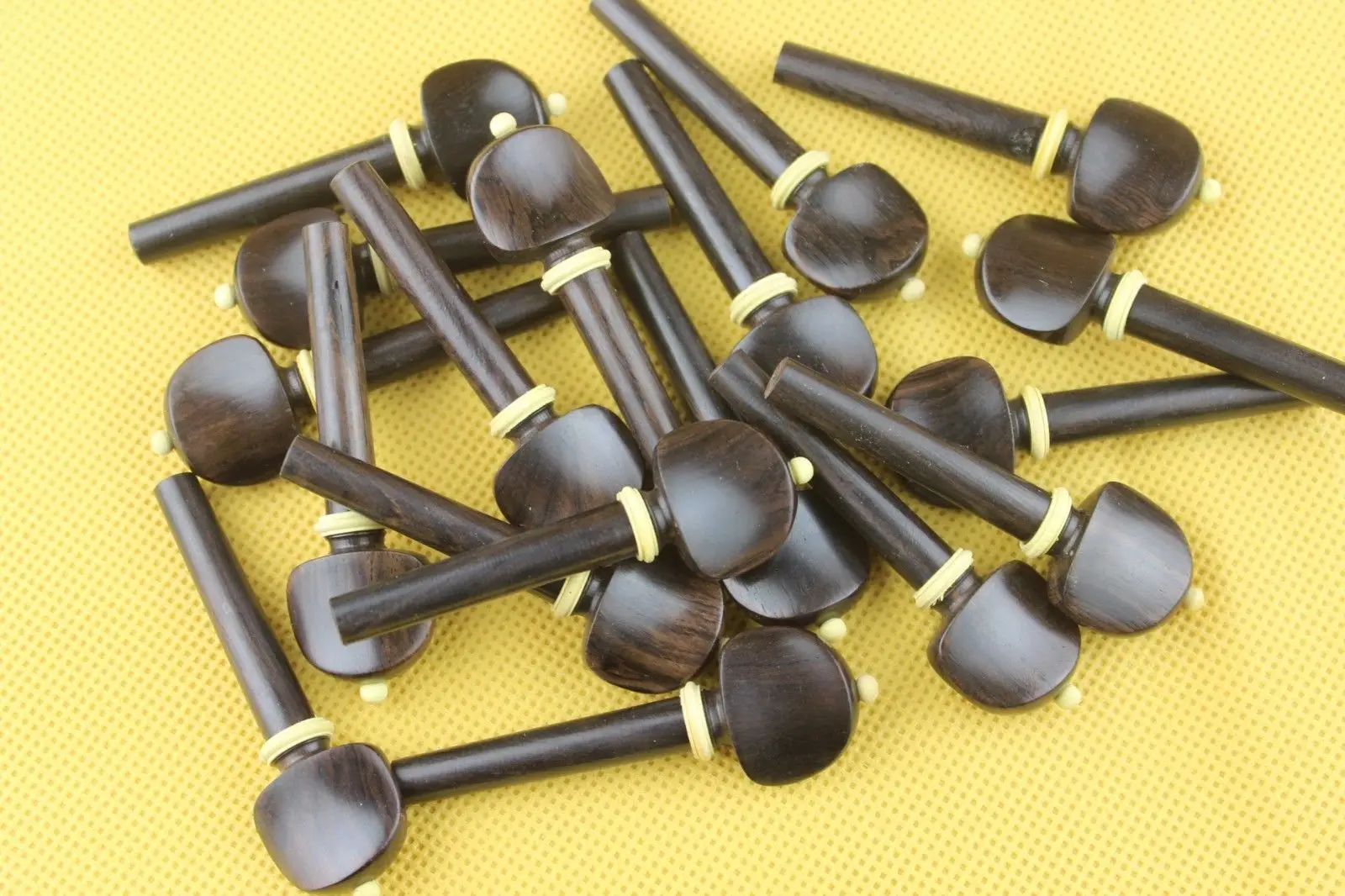 

8 pcs new undyed ebony Luthier 4/4 violin pegs.Violin accessories.