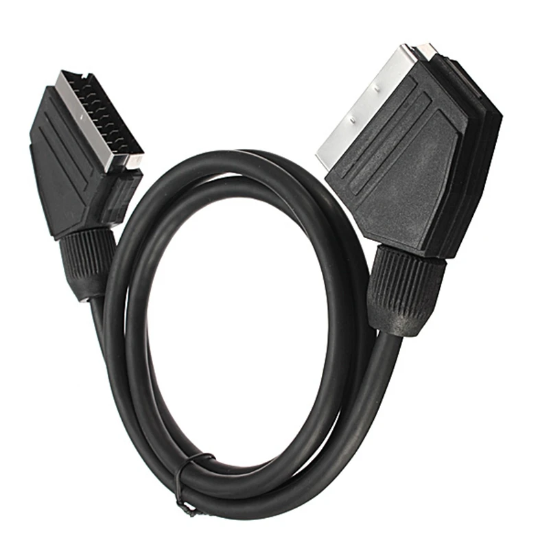 Высокое качество 1 5 м метров 21 Pin Scart кабель со свинцовым штекером к штекеру для
