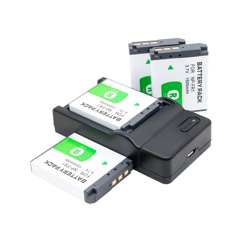 4 Pack аккумуляторная батарея и USB зарядное устройство для Sony NP FR1 FT1 T30 T50 DSC P100 P120 P150