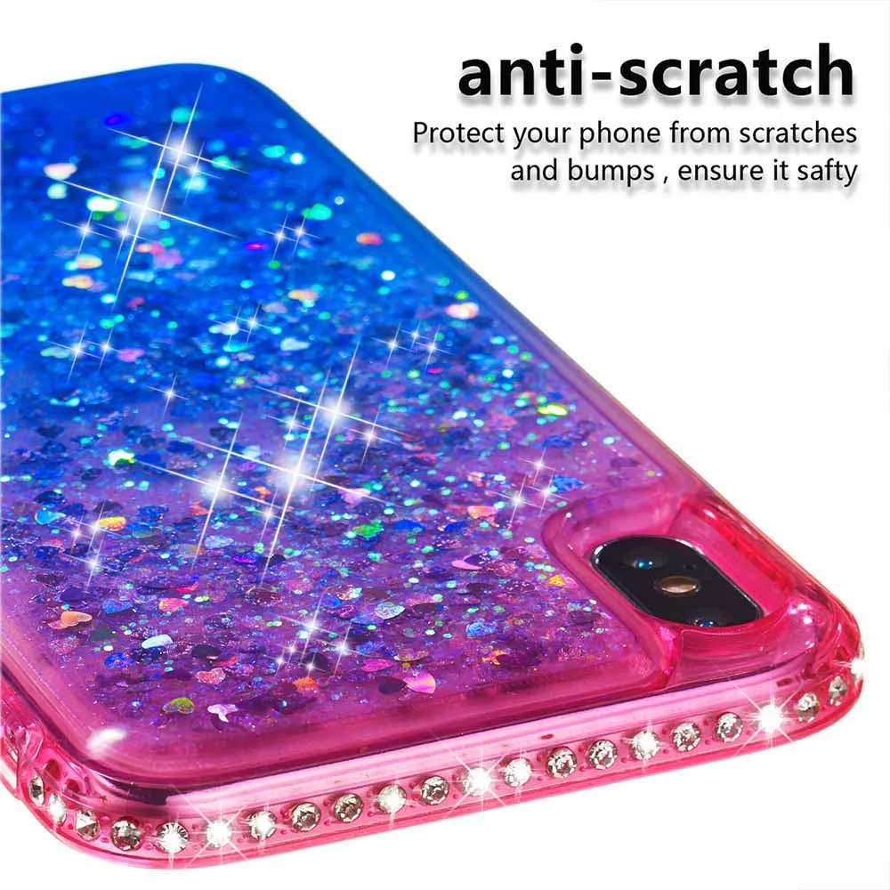 KISSCASE зыбучий песок чехол для телефона iPhone X XS Max XR градиент мягкий TPU 6 6S 7 8 Plus5 5S se Funda