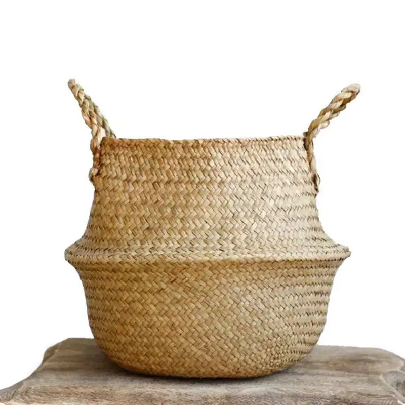Плетеная корзина для водорослей плетеная живота хранения прачечная пикник