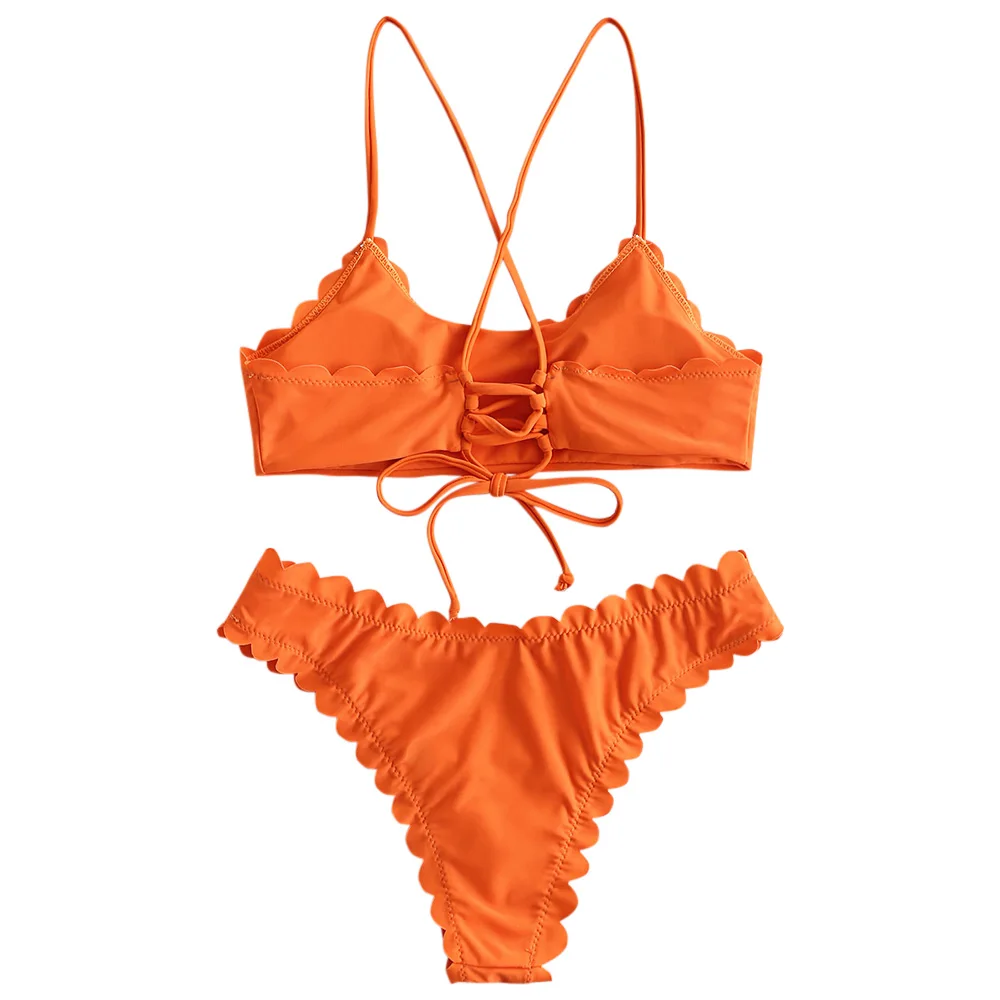 ZAFUL красочный спортивный топ с плетеными бретелями и полосатый дерзкий комплект