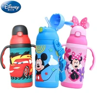 disney 3d minnie mickey mouse insulation cups cartoon feeding student convenient outdoor child sports bottle with silicone straw