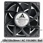 Вентилятор охлаждения Gdstime AC 110V 115V 120V 220V 240V, 5 шт. в партии, двухшаровой подшипник, осевой Выпускной вентилятор EC 120mm x 38mm