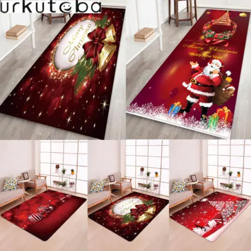 UK Christmas Design Machine Washable Indoor Mats Floor Entrance Xmas Doormat Rug | Дом и сад