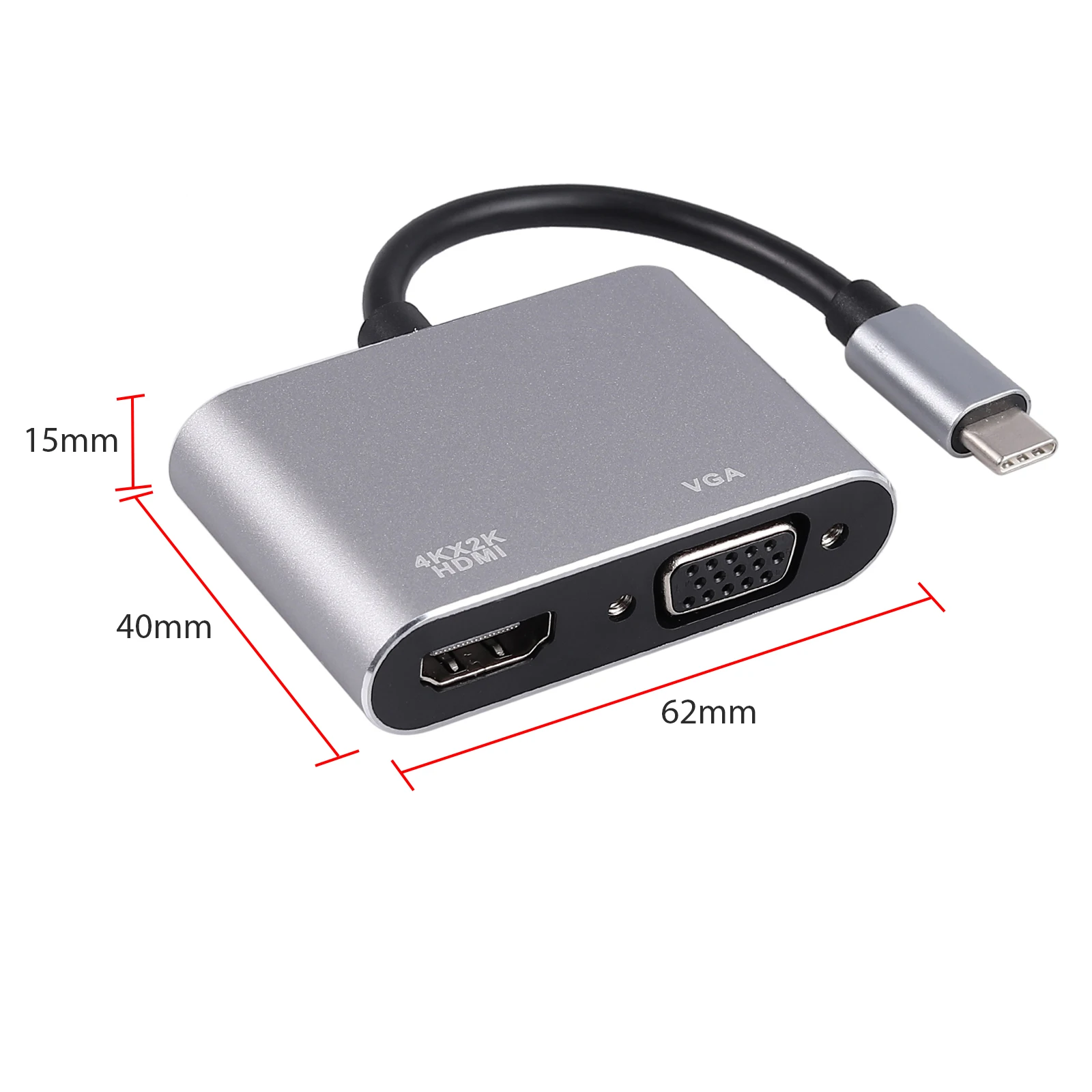 LiNKFOR USB 3 1 type C к Vga Hdmi 4K конвертер UHD порт концентратор Новый usb VGA адаптер для