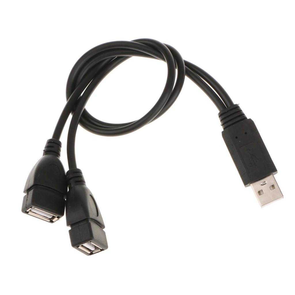 Кабель адаптер MagiDeal USB 2 0 Male Dual Female Jack Y Splitter Hub|Компьютерные кабели и разъемы| |