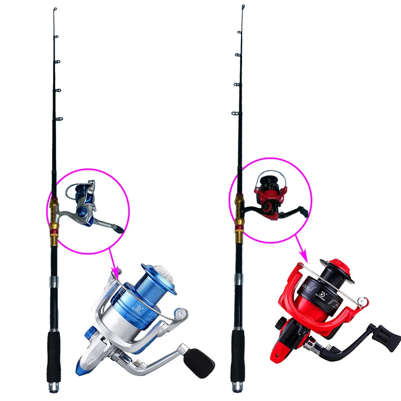 1 8 м и 2 portableTelescopic Удочка Катушки Combo + спиннингом|Удочки| |