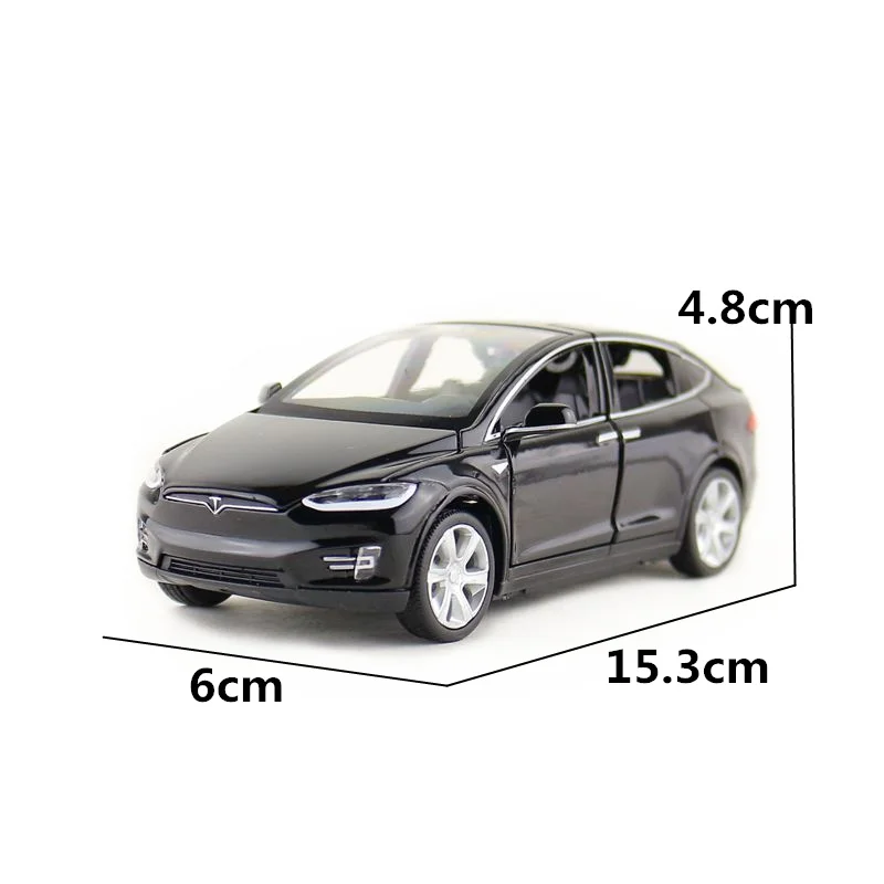 Модель игрушки под давлением Proswon/Масштаб 1:32/модель Tesla X90 SUV/машина со звуком