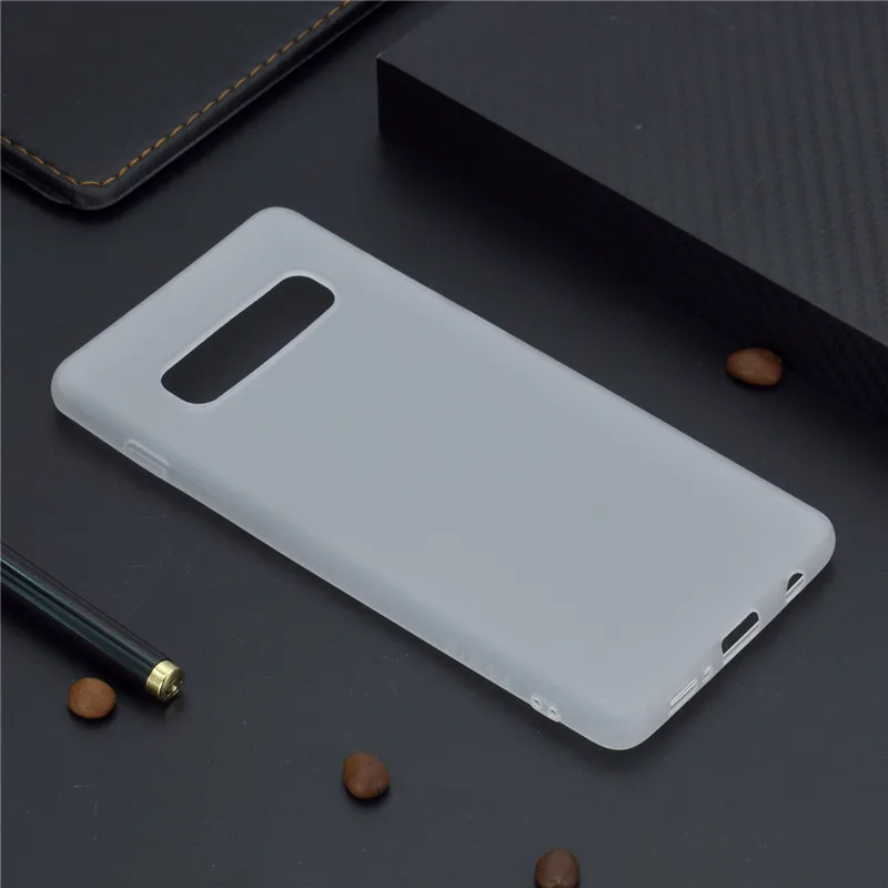 Матовая конфетный TPU чехол для Samsung Galaxy S6 S7 S8 S9 S10 A5 A6 A7 A8 2018 чехлы из мягкого
