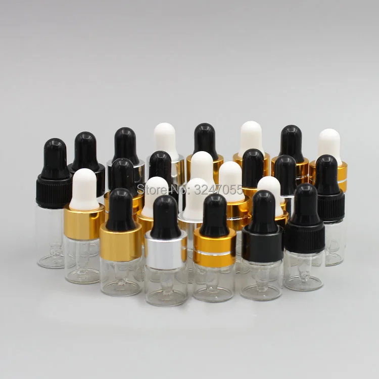 1ml2ml3ml прозрачное стекло косметические эфирные масла сыворотка образец бутылки