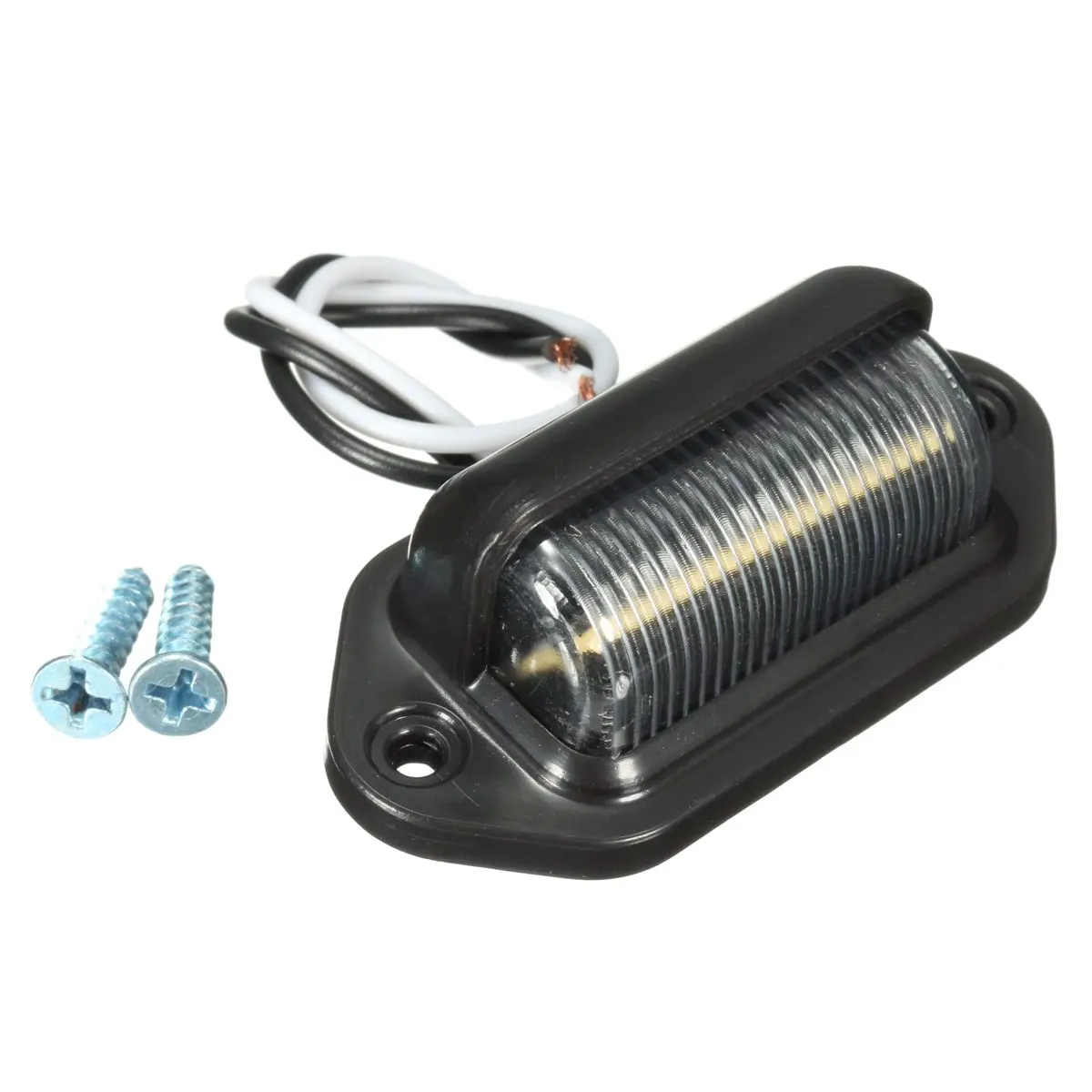 12V 6 LED номерной знак свет прицеп грузовик Белый ABS пластик|Система освещения для