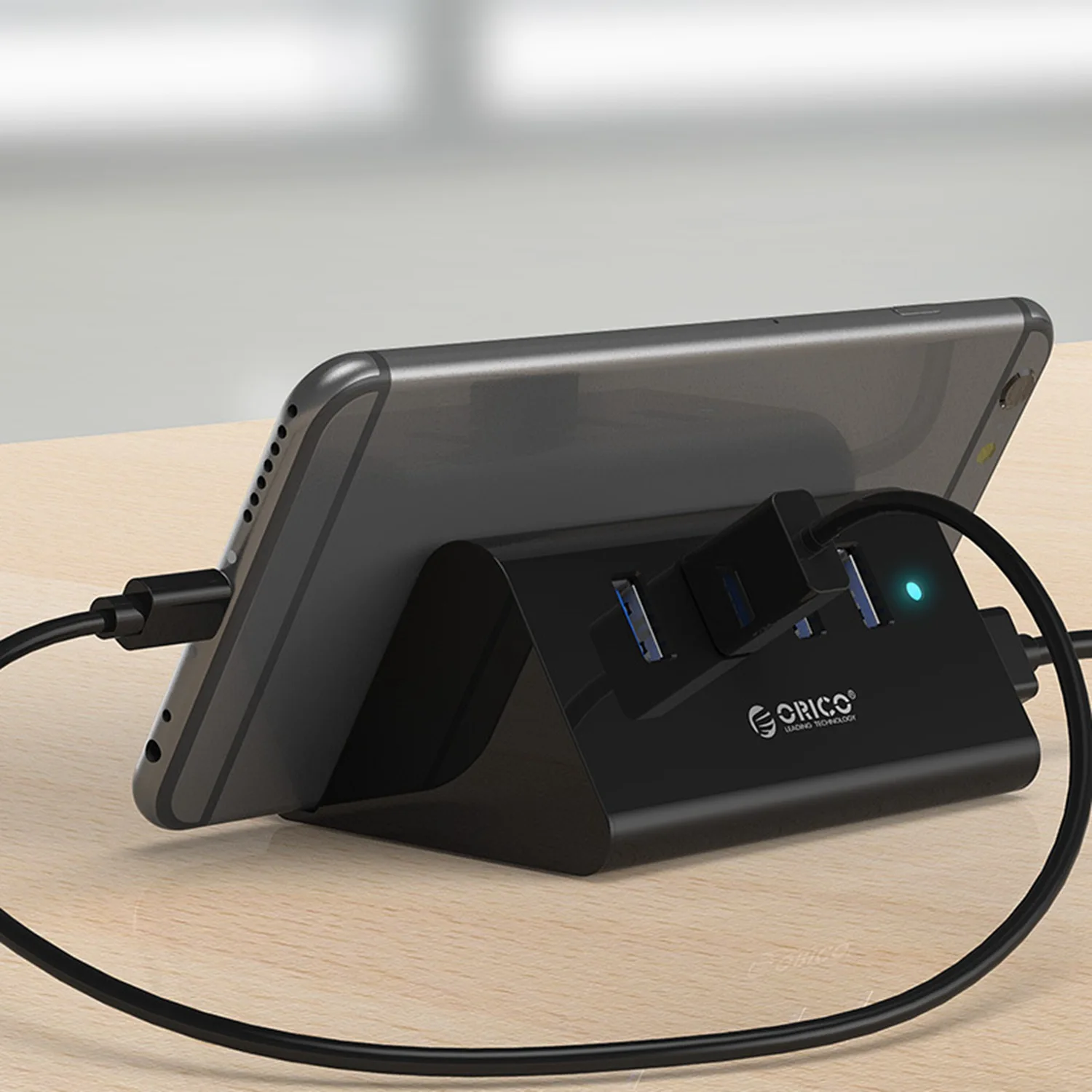 Высокоскоростной мини Концентратор ORICO 5 Гбит/с 4 портами USB 3 0 для настольного