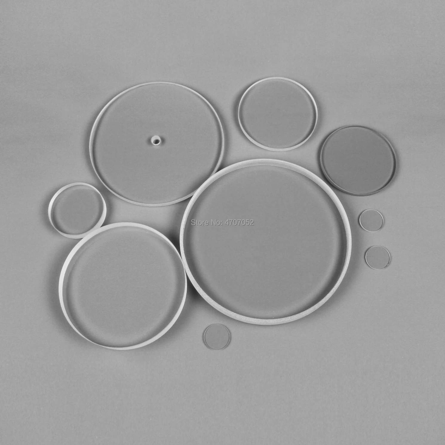 Stock Clear Diameter 10mm*3mm Quartz Glass Round Plate(Can be customized) |