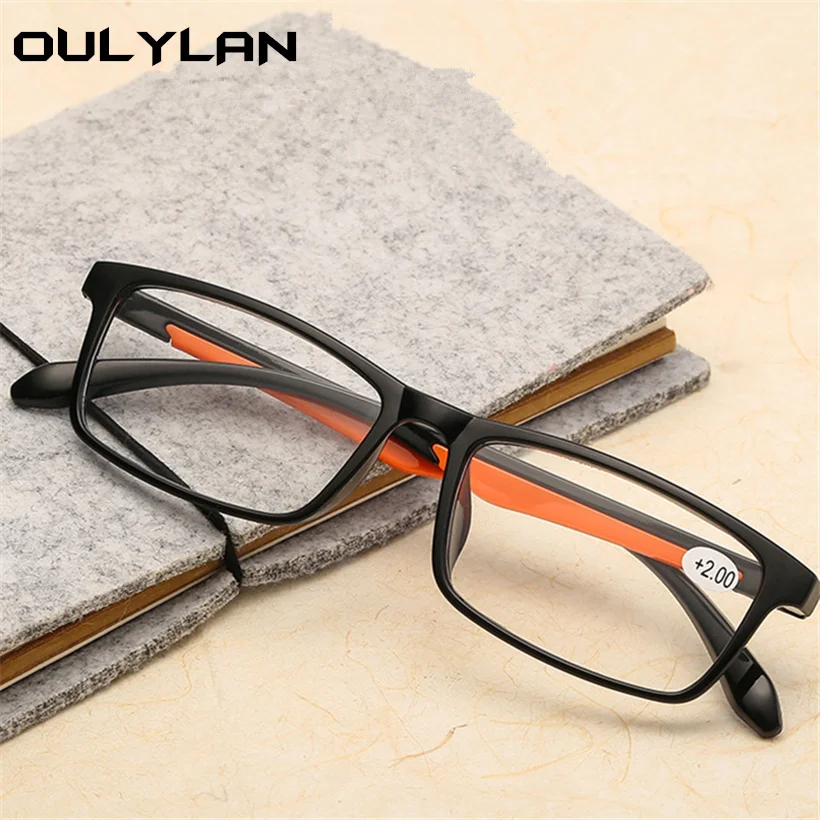 Oulylan TR90 очки для чтения мужские и женские пресбиопические из смолы прозрачные