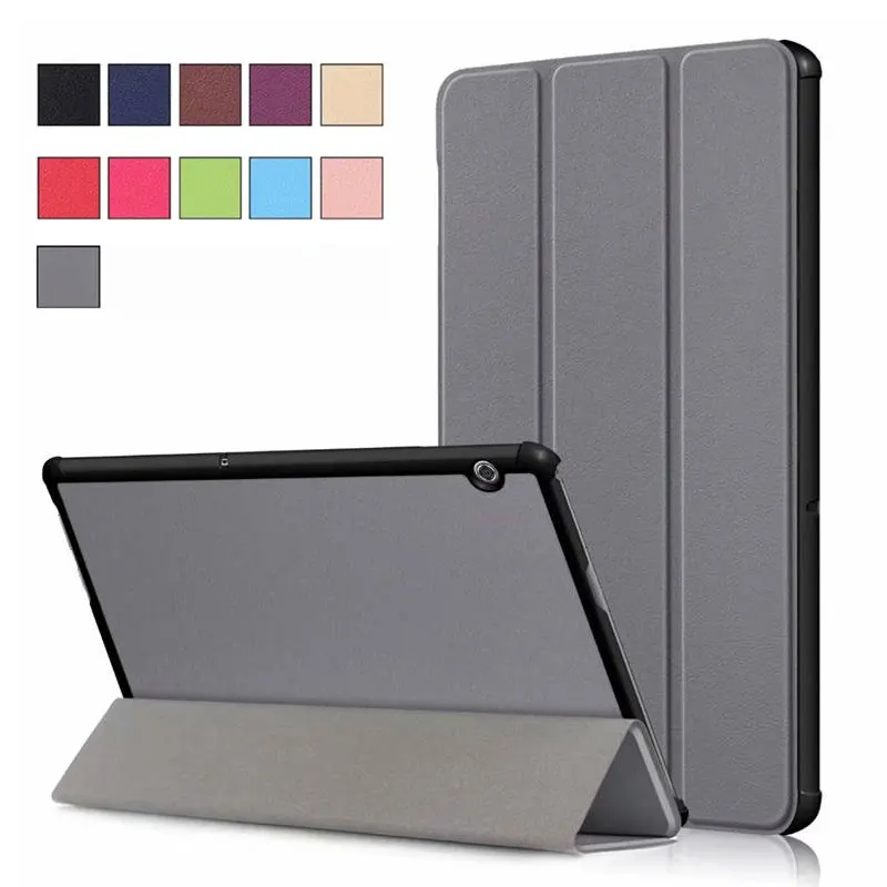 

Casual PU Leather Case Stand Cover for Huawei Media Pad T5 10 Tablet Folding Folio Cases