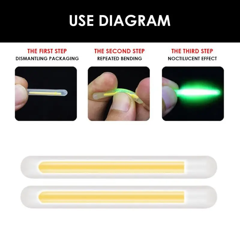 Night Fishing Float Fluorescent Lightstick Rod Lights Dark Glow Sticks | Спорт и развлечения