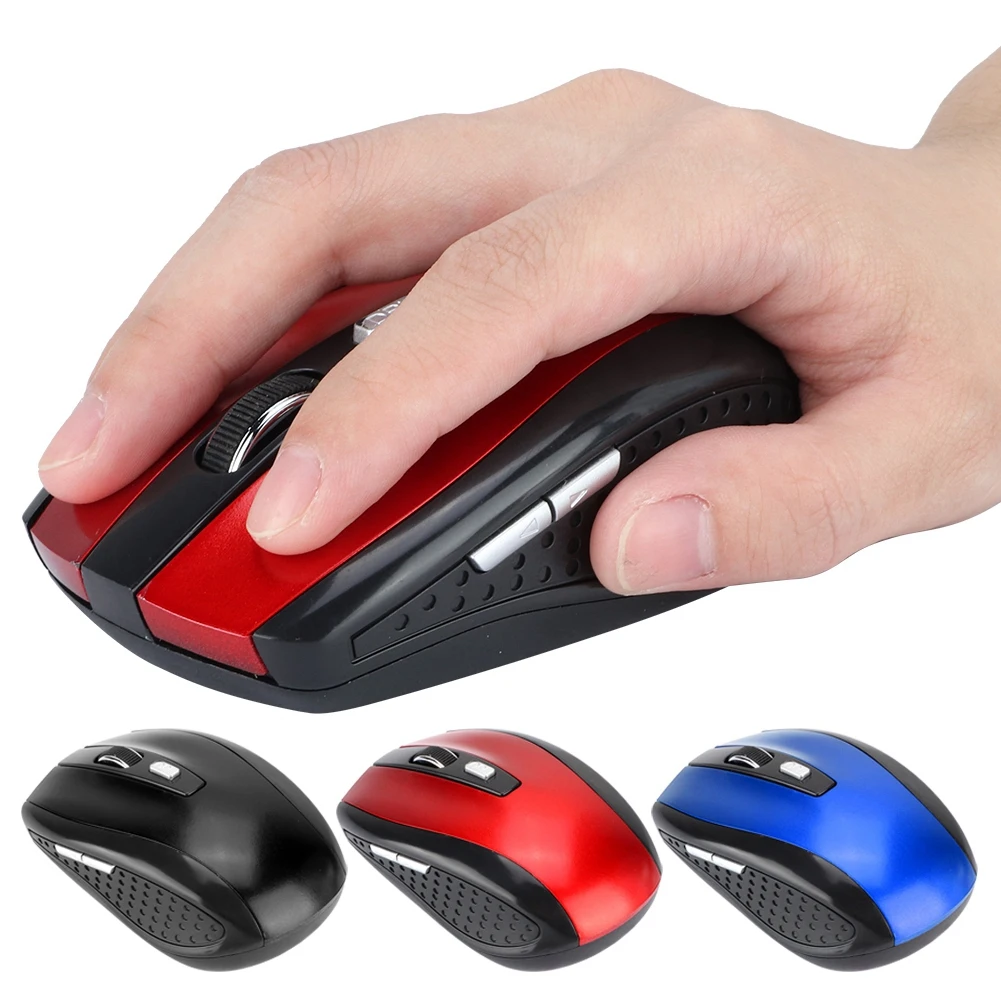 6D ультра тонкая 2 4G 1200 точек/дюйм USB Беспроводная мышь эргономичная оптическая