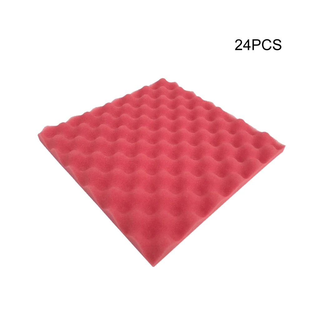 Recording Studio Soundproof Wedge Foam Video Room Sound Noise Insulation Sponge Wall Deadening |