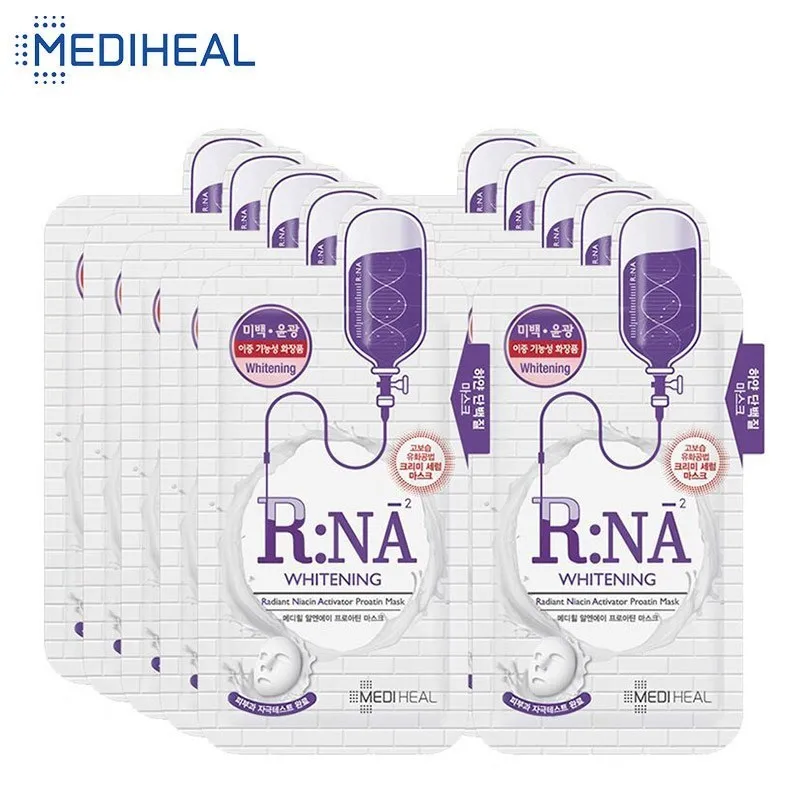 25 мл * 10 шт. белок Mediheal отбеливающая маска для лица увлажняющая осветляющая