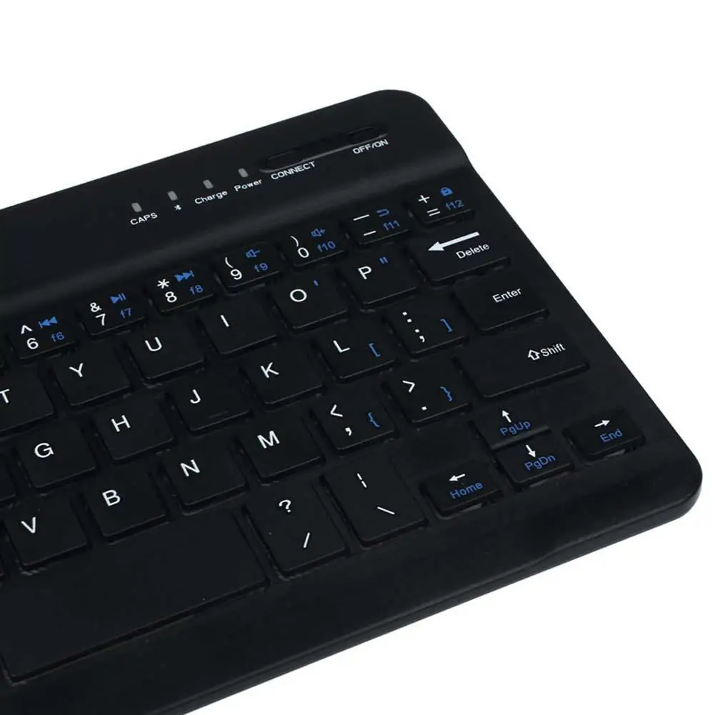 Алюминиевая Мини Беспроводная Bluetooth клавиатура для Windows Android подставка Apple pc