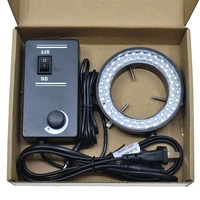 adjustable 60 led ring light illuminator lamp for industry video stereo microscope lens camera magnifier
