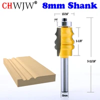 chwjw 1pc 8mm shank 1 18 picture frame molding router bit trimming wood milling cutter for woodwork cutter power tools