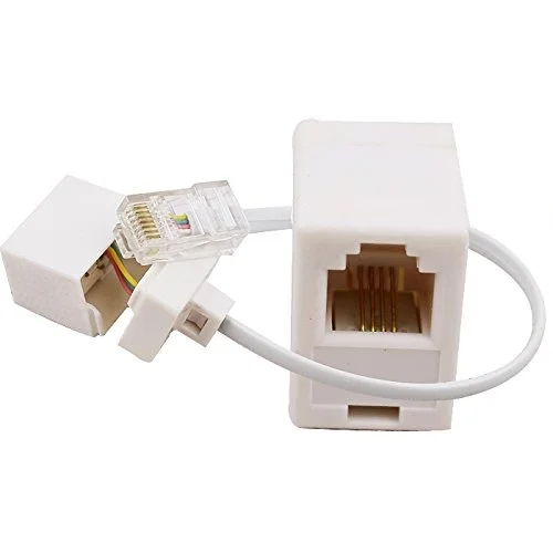 2 разъема 8P4C / RJ45 папа RJ11 6P4C к гнезду M F адаптер телефонный Ethernet|Соединители| |